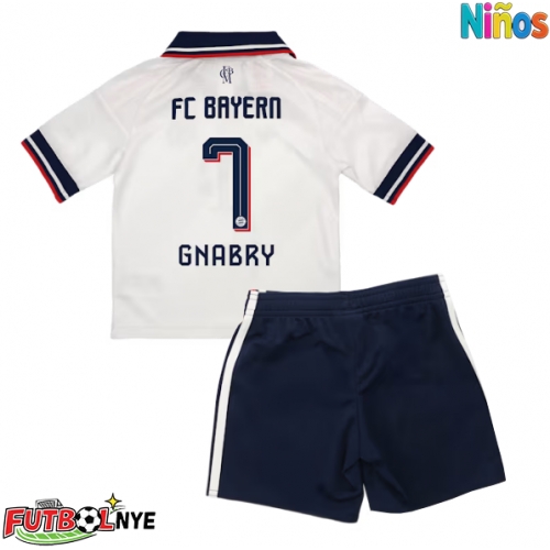 Camiseta Bayern Munich Serge Gnabry #7 Visitante Equipación para niños 2026-27 manga corta (+ pantalones cortos)
